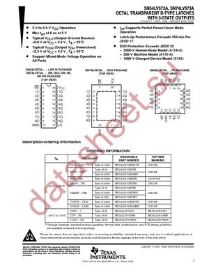 SN74LV573ADGVR datasheet  